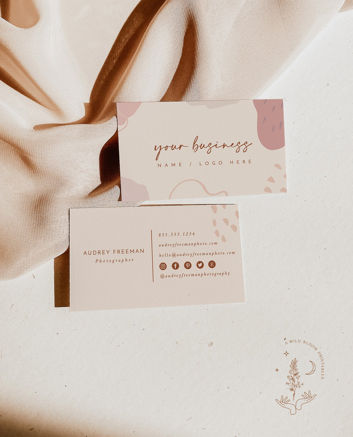 Modern Small Business Card Template | Boutique Business Card Template