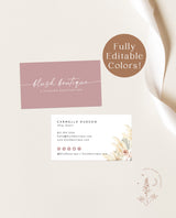 Modern Small Business Card Template | Boutique Business Card Template