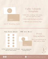 Boho Small Business Card | Boutique Business Card Template