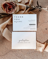 Minimalist Small Business Thank You Card | Editable Thank You Card Template
