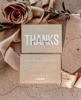 Small Business Thank You Card | Editable Thank You Card Template