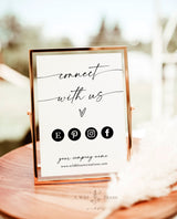 Minimalist Social Media Sign | Small Business Sign