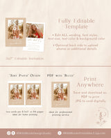 Graduation Party Invitation Template | Minimalist Graduation Announcement