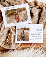 Graduation Party Invitation Template | Minimalist Graduation Announcement