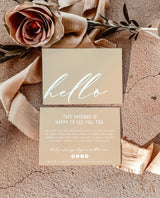 Boho Small Business Thank You Card | Editable Thank You Card Template