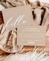 Boho Small Business Thank You Card | Editable Thank You Card Template