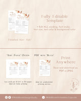 Baby Shower Advice and Predictions Card | Girl Baby Shower