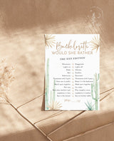 Would She Rather Bachelorette Game | Desert Bachelorette Game