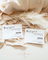 Minimalist Small Business Thank You Card | Editable Thank You Card Template