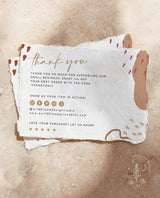 Terracotta Small Business Thank You Card | Boutique Thank You Template