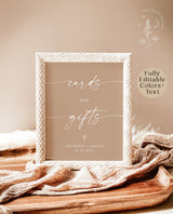 Modern Custom Sign Template | Beige Customizable Wedding Signage
