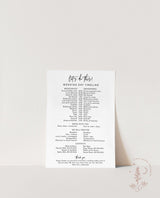 Wedding Party Timeline | Printable Wedding Day Schedule