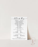 Wedding Party Timeline | Bridal Party Itinerary