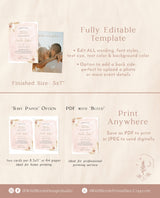Pampas Grass Bridal Shower Invitation | Boho Tropical Bridal Shower