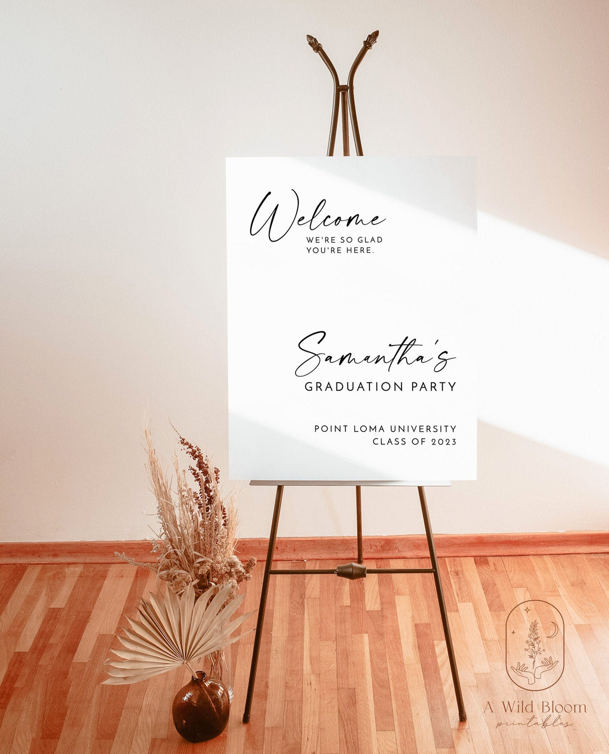Graduation Party Welcome Sign | Minimalist Graduation Party Welcome Sign