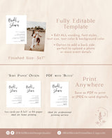 Minimalist Bridal Shower Invitation | Boho Bridal Shower Invite