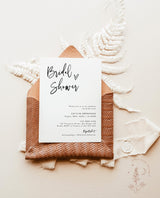 Minimalist Bridal Shower Invitation | Boho Bridal Shower Invite 