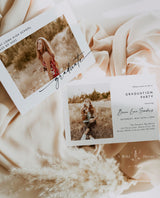 Graduation Party Invitation Template | Minimalist Graduation Announcement