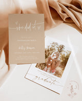 Graduation Party Invitation Template | Minimalist Graduation Announcement