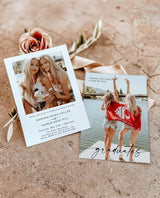 Graduation Party Invitation Template | Minimalist Graduation Announcement
