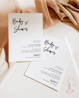 Minimalist Baby Shower Invitation | Gender Neutral Baby Shower Invite
