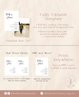 Minimalist Baby Shower Invitation | Gender Neutral Baby Shower Invite