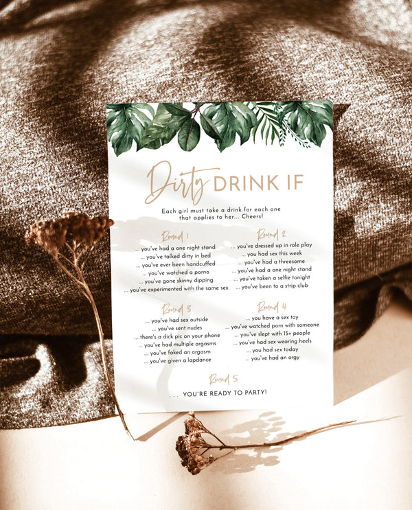 Tropical Bachelorette Drinking Game | Drink If Game 