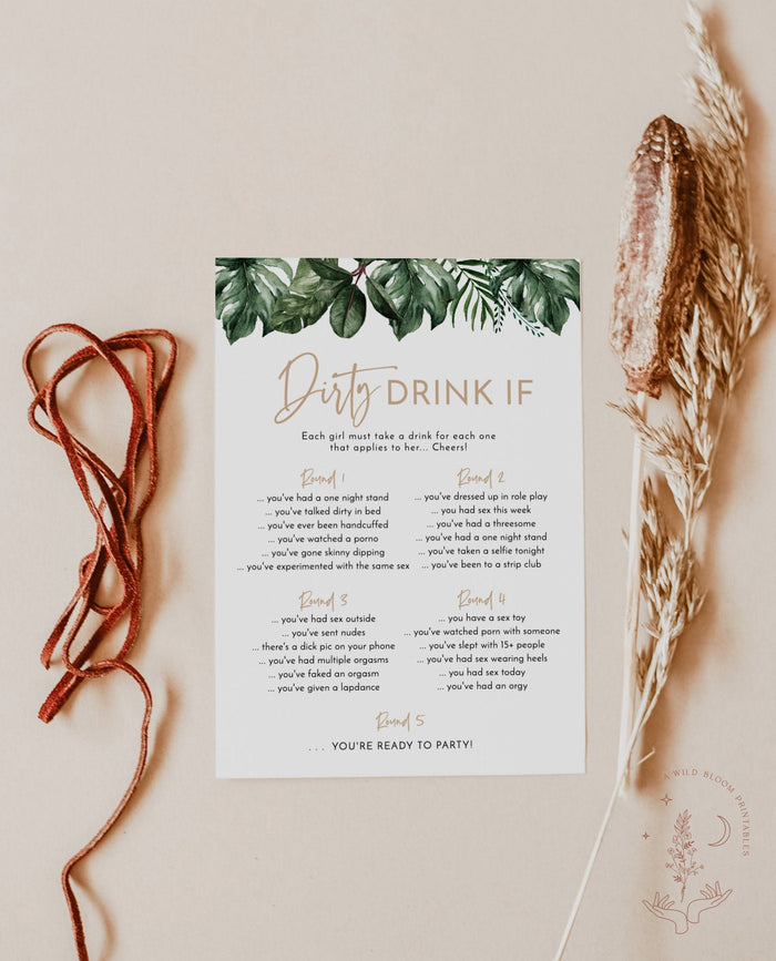 Tropical Bachelorette Drinking Game | Drink If Game