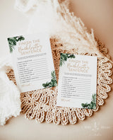 Tropical Finish the Sentence Game | Fun Bachelorette Party Game
