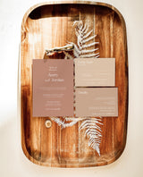 Terracotta Wedding Invitation Template | Minimalist Wedding Invite