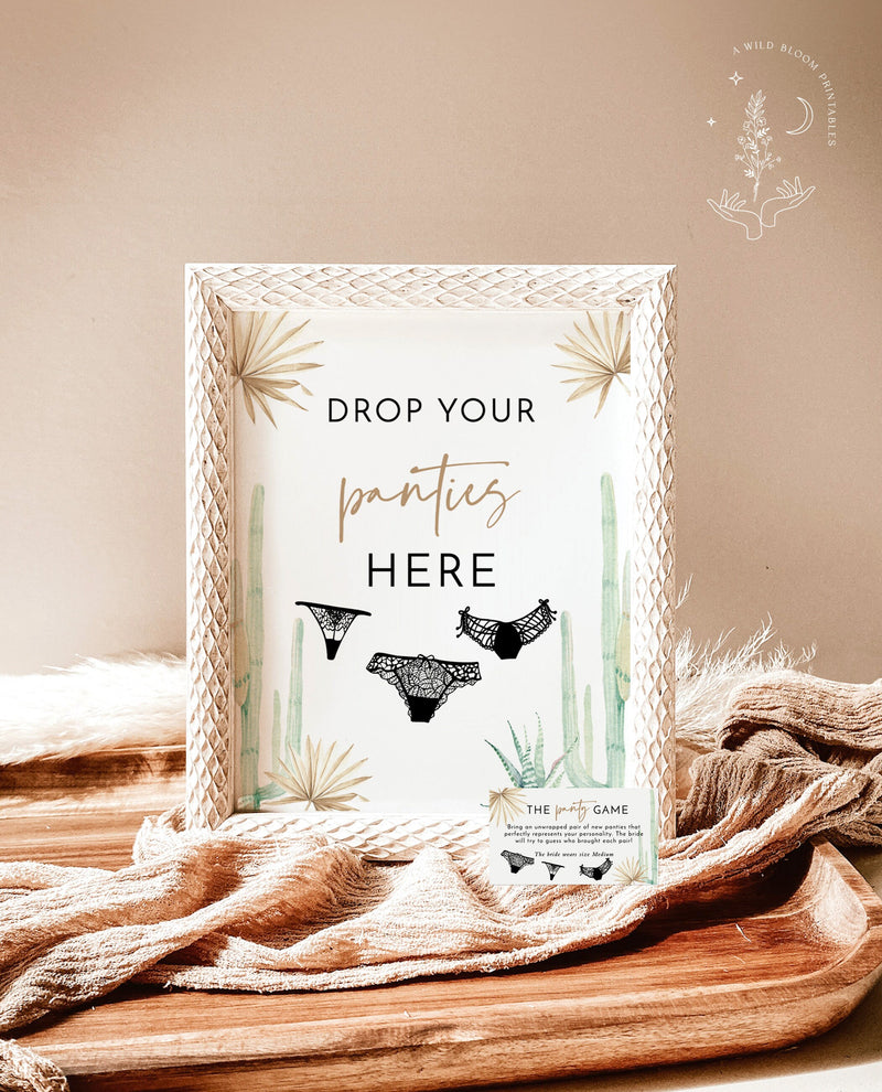 Simple DIY - Drop Your Panties Game - Something Turquoise