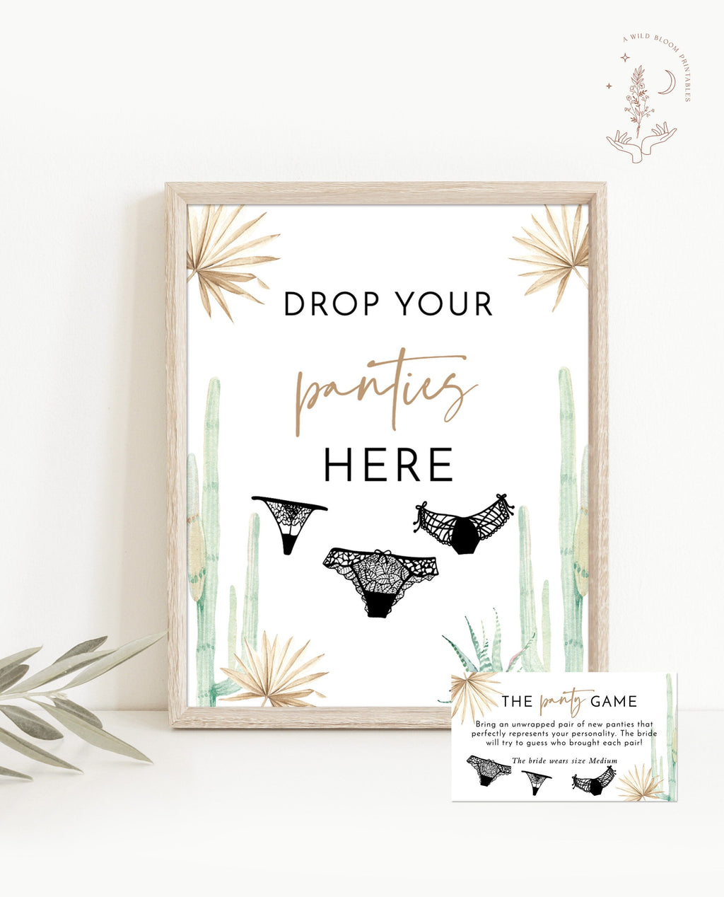 Drop Your Panties Bachelorette Party Game  Palm Springs Bachelorette –  Wild Bloom Design Studio