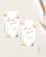 Desert Thank You Tags | Palm Springs Bachelorette Favor Tags