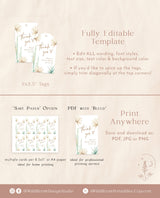 Desert Thank You Tags | Palm Springs Bachelorette Favor Tags