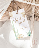 Desert Thank You Tags | Palm Springs Bachelorette Favor Tags