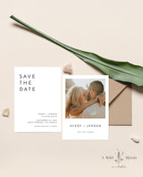 Photo Save the Date Invitation | Minimalist Save the Date 