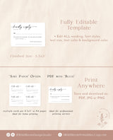 Minimalist RSVP Card | Modern Wedding Response Card