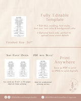 Wedding Party Timeline | Printable Wedding Day Schedule