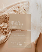 Boho Small Business Thank You Card | Editable Thank You Card Template
