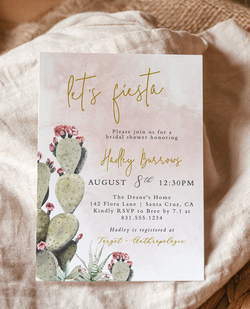 Fiesta Bridal Shower Invitation | Southwestern Shower Invite 