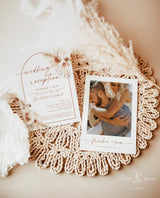 Boho Wedding Reception Invite | Photo Wedding Announcement