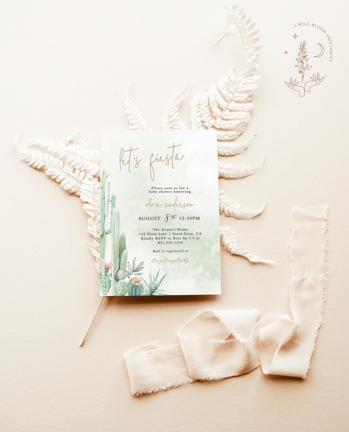 Fiesta Baby Shower Invitation | Desert Baby Shower Invite