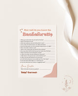 Retro Bachelorette Trivia Game | Bachelorette Party Game