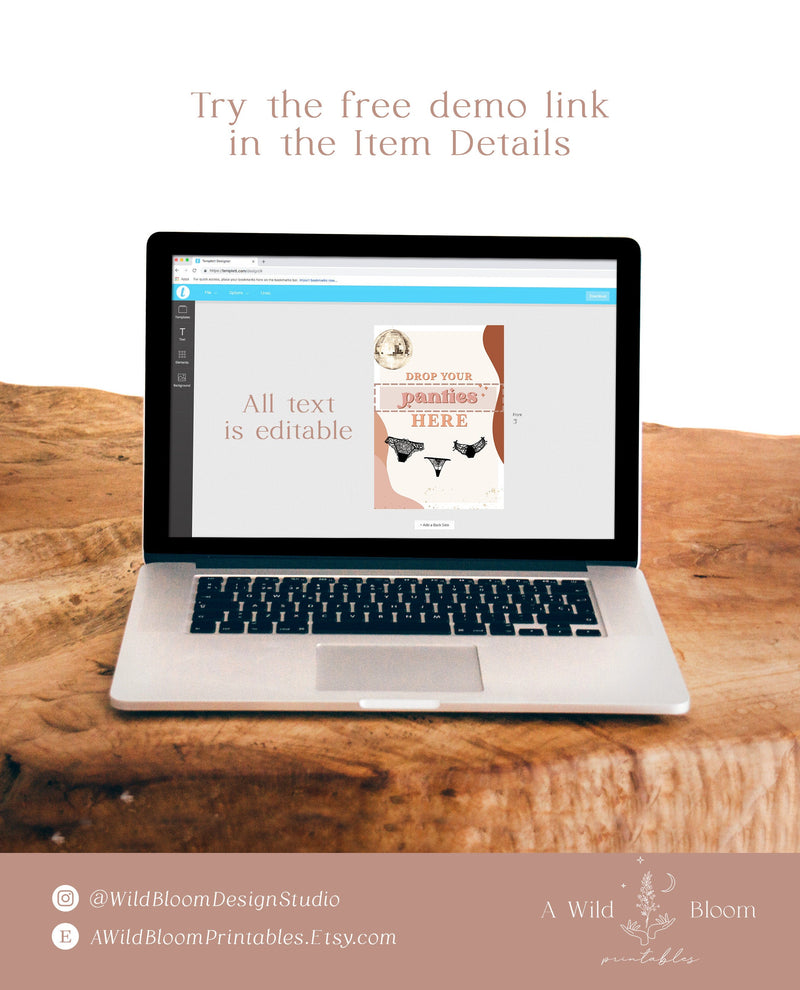 bachelorette-party-game-drop-your-panties-game-wild-bloom-design-studio for Drop Your Panties Game Sign Free Printable Bachelorette Party Game | Drop Your Panties Game – Wild Bloom Design Studio for Drop Your Panties Game Sign Free Printable