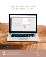 Pampas Grass Wedding Program | Desert Wedding Program