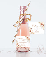 Pop When She Pops Label | Mini Champagne Bottle Label Template