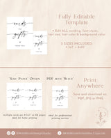 Minimalist Cards and Gifts Sign | Modern Wedding Sign Template