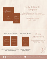 Minimalist Favors Sign | Modern Wedding Favors Sign Template