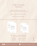 Minimalist Unplugged Wedding Sign | Modern Unplugged Ceremony Sign
