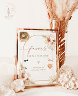 Desert Bachelorette Party Favors Sign | Palm Springs Bachelorette Favors Sign